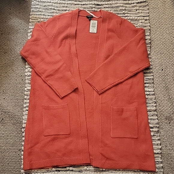 Torrid Plus Size Orange Open Front Cardigan Size 2X - Picture 2 of 6